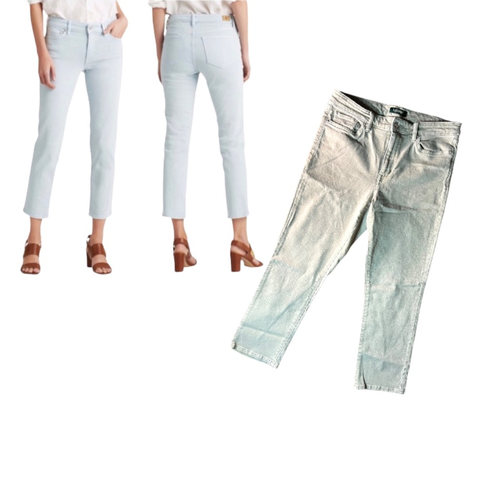 Ralph Lauren Premier Straight Cropped Jeans - Picture 1 of 6